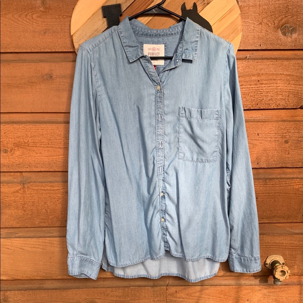 Women's Light Blue Denim Shirt
